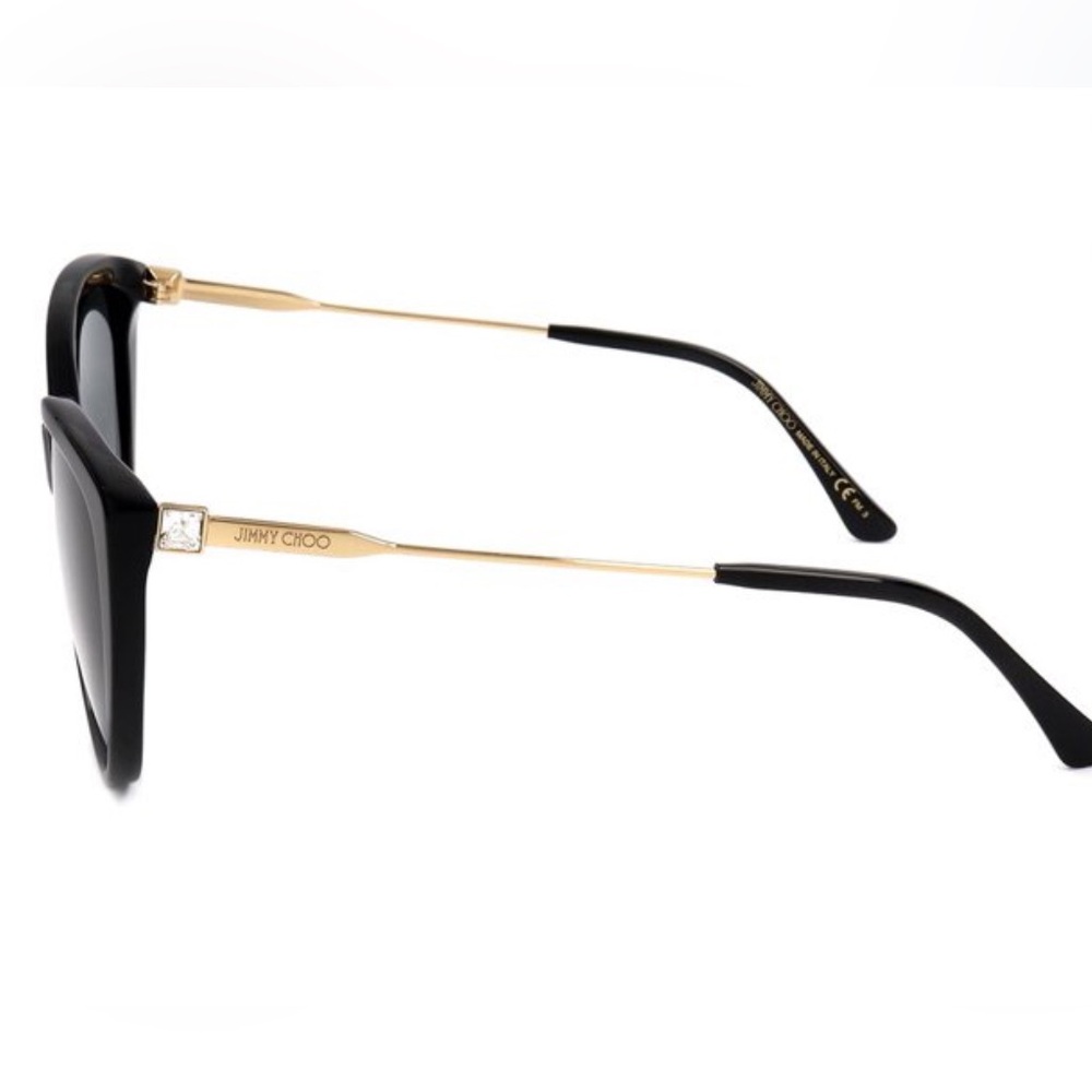 Jimmy Choo Black Cat-Eye Sunglasses RYM/S 0807/90 - Picture 3 of 10